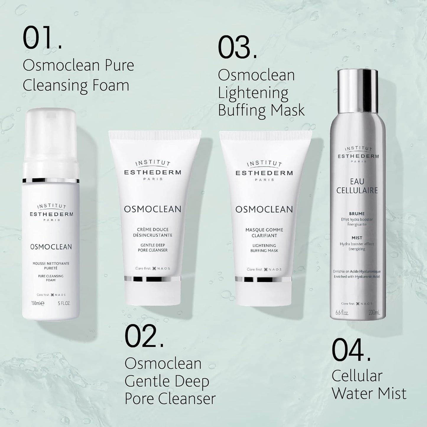 Institut Esthederm - Osmoclean Pure Cleansing Foam - Radiance-revealing Purifying Foam - All Skin Types , 150 mL.