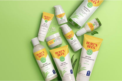 Burt's Bees Sensitive Hydrating Gentle Daily Face Cream Moisturizer Face Lotion for Sensitive Skin with Aloe and Rice Milk, 98.9% Natural Origin, Developed with Dermatologists, 51g