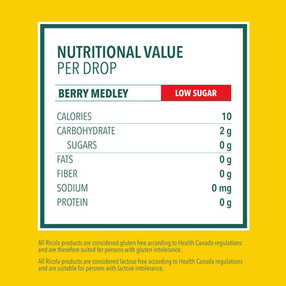 Ricola Berry Medley Throat Drops, 18 Count Box, Delicious Throat Relief & Care, Oral Anesthetic, Naturally Flavored