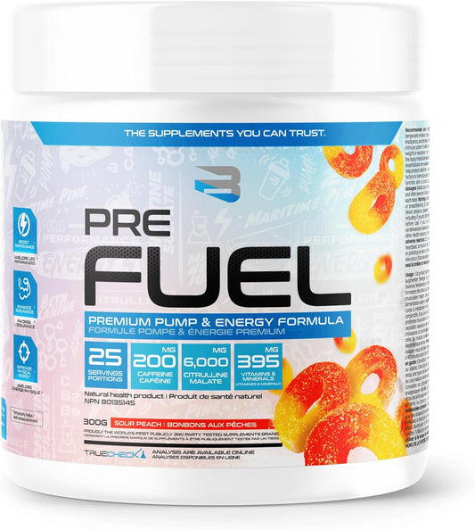 Believe Supplements Pre-Fuel Sour Peach 300g