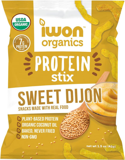 IWON Organics 甜第戎风味蛋白棒，8 支