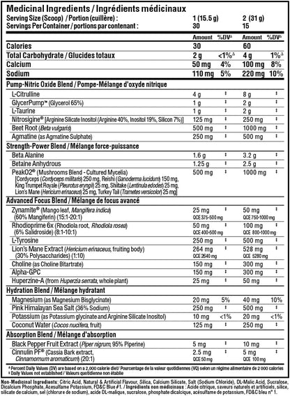 ALLMAX Nutrition Impact Pump Xtreme，蓝莓味 - 465 克 - 无刺激性锻炼前配方 - 支持泵血、耐力和补水 - 最多 30 份