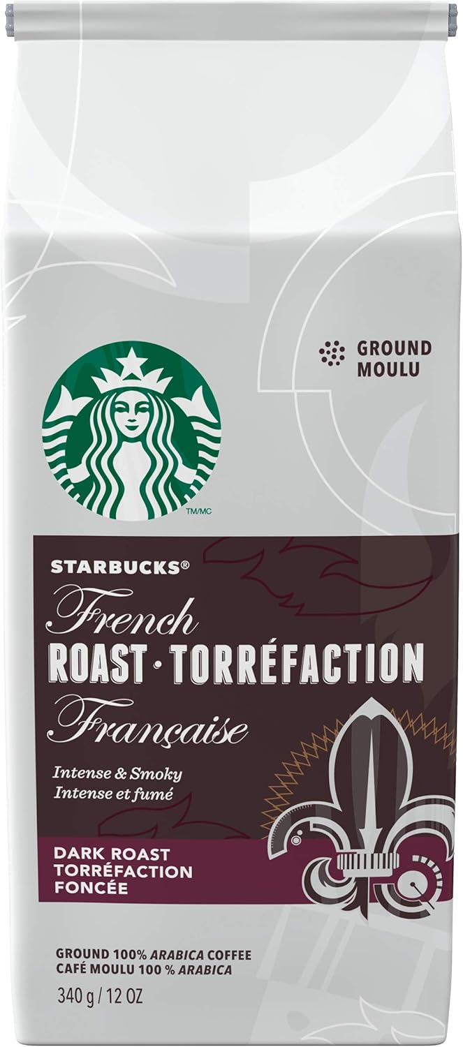 星巴克法式烘焙研磨咖啡 340 克（6 包），法式深度烘焙，6 支装 & 维罗纳咖啡研磨咖啡 340 克（6 包），维罗纳咖啡，2040 克