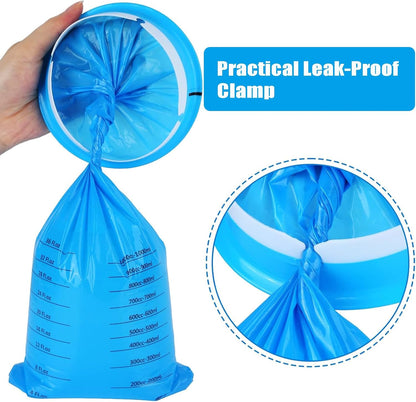 GKYMYZ 24個裝嘔吐袋 成人拋棄式防漏便攜嘔吐袋 拋棄式車上嘔吐袋 嘔吐物嘔吐袋 適用於旅行暈車計程車