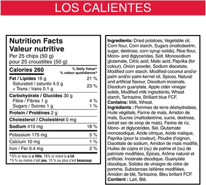 Pringles® Hot Ones 洛斯卡连特斯佛得角薯片 156 克