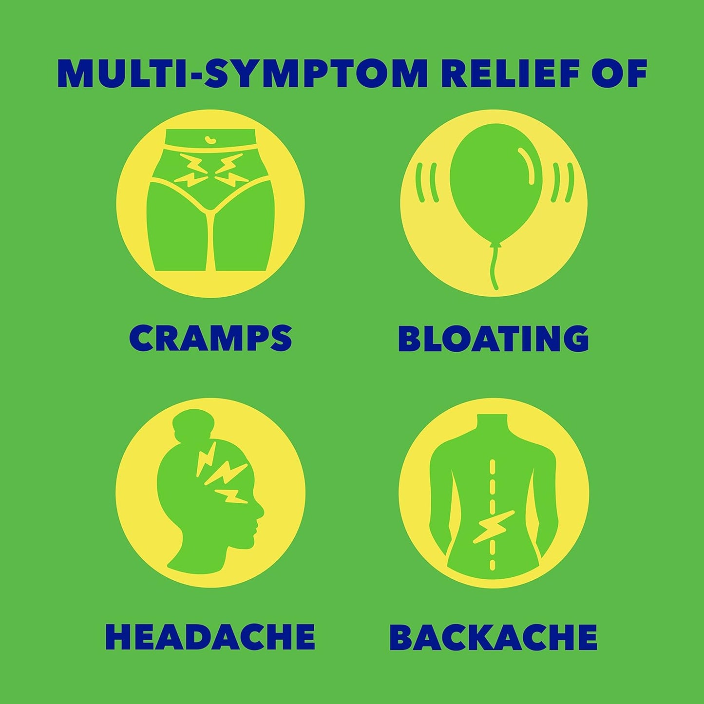 Midol PMS 强效止痛药，快速缓解经前期症状，如烦躁、腹胀、痉挛、乳房胀痛、背痛、头痛和肌肉酸痛（40 粒胶囊）