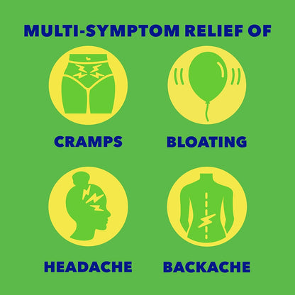 Midol PMS 强效止痛药，快速缓解经前期症状，如烦躁、腹胀、痉挛、乳房胀痛、背痛、头痛和肌肉酸痛（40 粒胶囊）