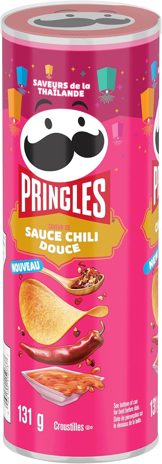 品客甜辣味薯片 131克