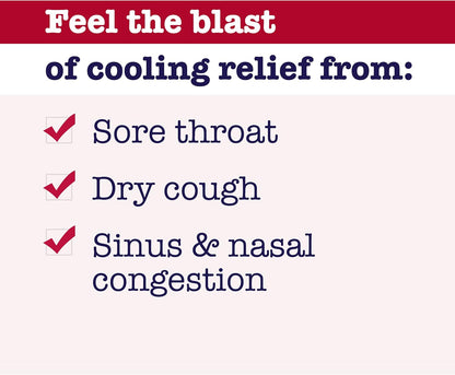 Buckley's 止咳糖浆，缓解咳嗽和鼻塞，18 粒，樱桃味止咳糖（包装可能有所不同）