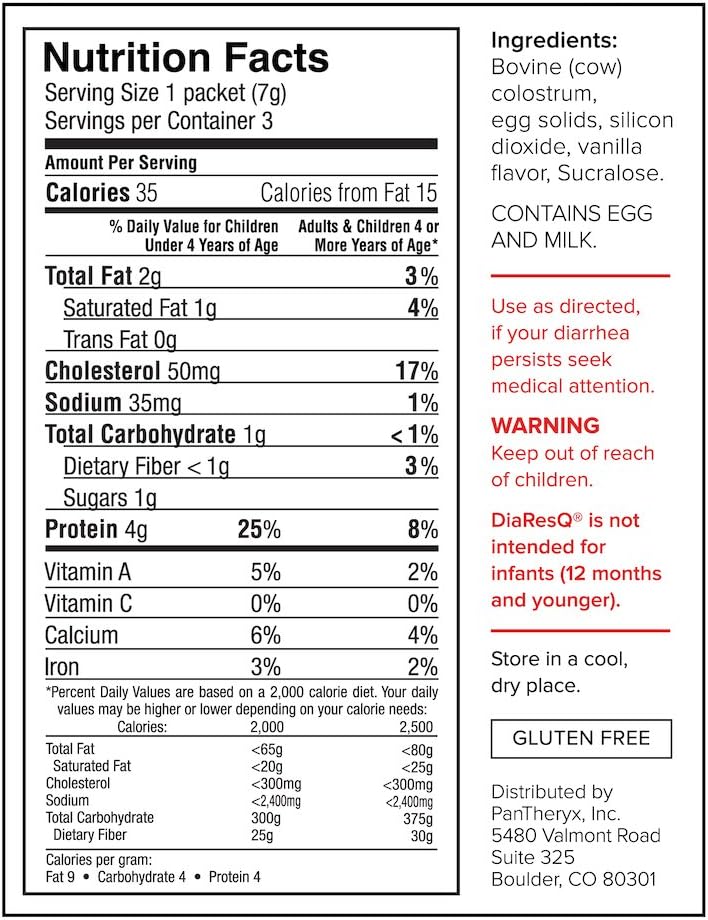 DiaResQ 香草味兒童腹瀉緩解片，3 片裝