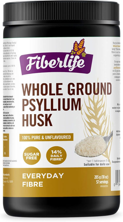 Fiberlife 全磨碎洋車前子殼，285克