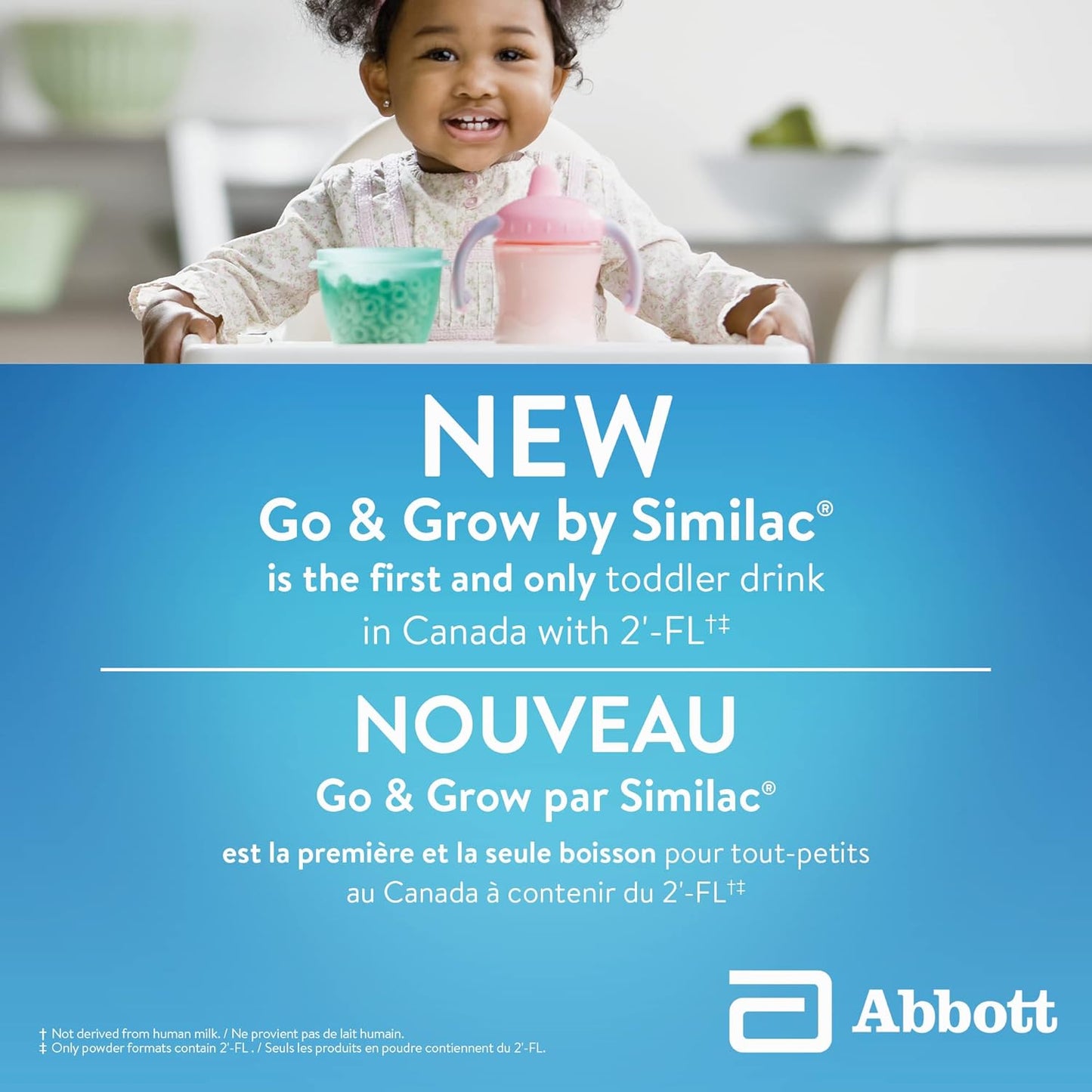 Similac Go & Grow Step 3 Toddler Drink with 2'-FL. Immune Support Innovation: 2'-FL, Powder, 12-36 Months, Vanilla Flavour, 850 grams