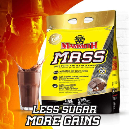 MAMMOTH MASS：增重剂、高热量蛋白粉、健身奶昔、代餐和肌酸 300 克