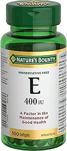 自然之寶維生素 E 400 IU，抗氧化劑補充劑，有助於維持身體健康，適用於成人和 12 歲以上兒童，不含防腐劑，每日一粒軟膠囊，100 粒，67.1 克