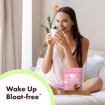 平腹茶清潔 - 含番瀉葉瀉藥的結腸清潔茶，可緩解便秘、腹脹和脹氣 - 排毒清潔，含蒲公英根 - 緩解女性腹脹