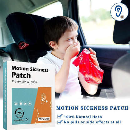 60 Count Sea Sickness Patch, MQUPIN Motion Sickness Patches- Relieves Dizziness from Seasickness and carsickness, Suit for Travel of Car and Boat Rides, Cruise and Airplane