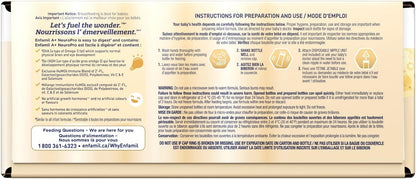 Enfamil A+ NeuroPro 婴儿配方奶粉，即食型 Nursettes，含促进大脑发育的 DHA 和 2'FL 以增强免疫力，0-12 个月适用，24 x 59 毫升