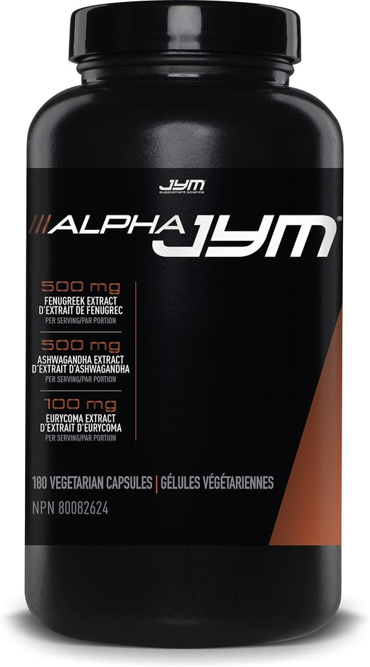 Alpha Jym 180 粒素食胶囊睾酮支持，提高男性表现、能量、力量，促进雌激素和睾酮之间的健康平衡，