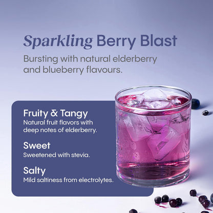 Hydralyte Plus Immune System Boost, Daily Electrolyte Powder Drink, Berry Blast, 10 Sticks