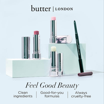 butter LONDON Lippy 唇部磨砂棒，糖霜奶油味 - 100% 天然糖基唇部去角質，4.25 g
