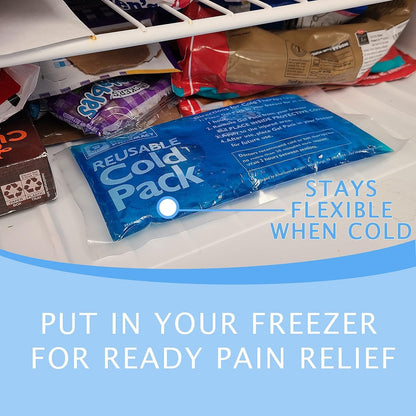 Carex ThermiPaq 可重复使用微波炉加热垫冰袋组合套装，适用于受伤，凝胶冰袋 - 肩部、肘部、脚踝、背部和膝盖冰袋，加大号，9.5 英寸 x 16 英寸