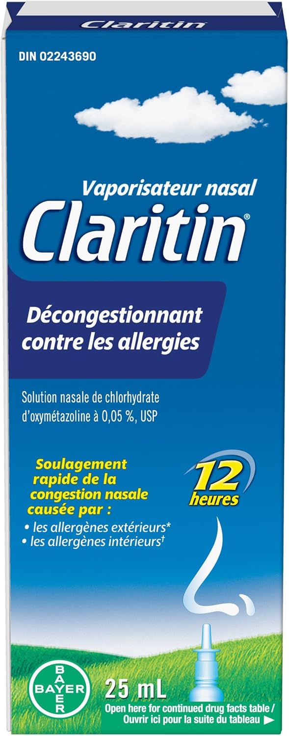 开瑞坦过敏减充血剂鼻喷雾剂，快速缓解，25毫升