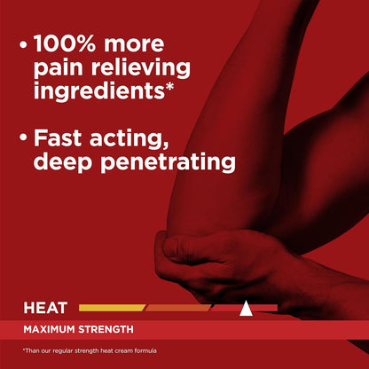 Rub-A535 Muscle & Joint Max Strength Pain Relief Cream - Made in Canada, Fast Acting Pain Relief, 100% More Pain Relieving Ingredients, Stainless and Greaseless, Works on Contact - 100g
