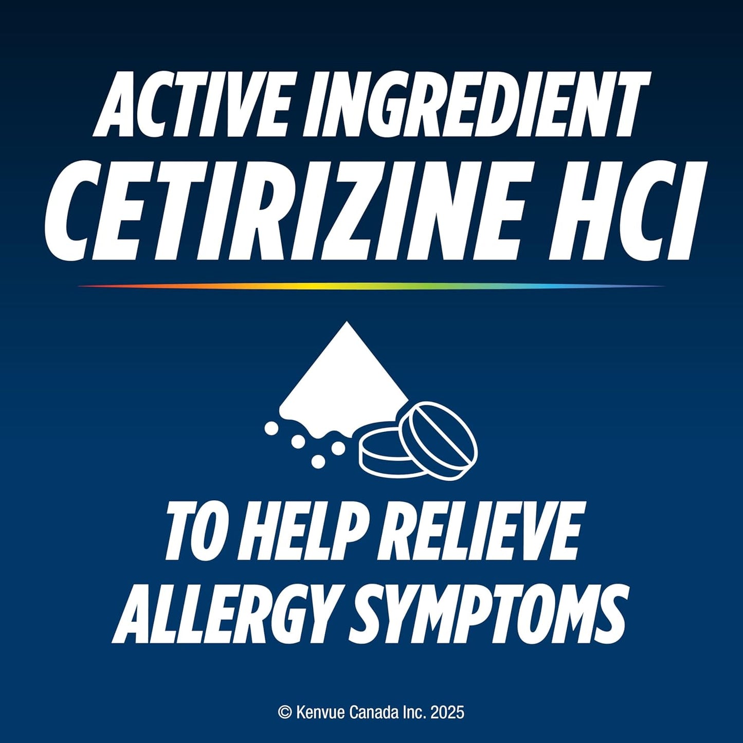 Reactine Rapid Dissolve Antihistamine Tablets, Extra Strength, Allergy Relief, 48 Count