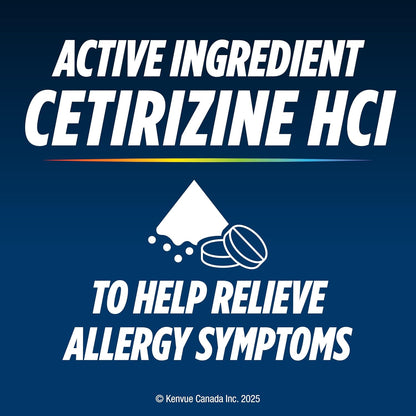 Reactine Extra Strength Antihistamine Tablets - 10mg Cetirizine Hydrochloride - 24 Hour Allergy Relief Medicine - 84 Count