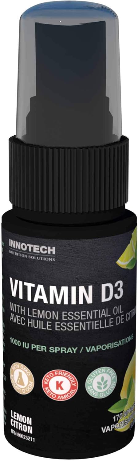 Innotech Nutrition 维生素 D3 口腔喷雾，柠檬味 - 25 毫升