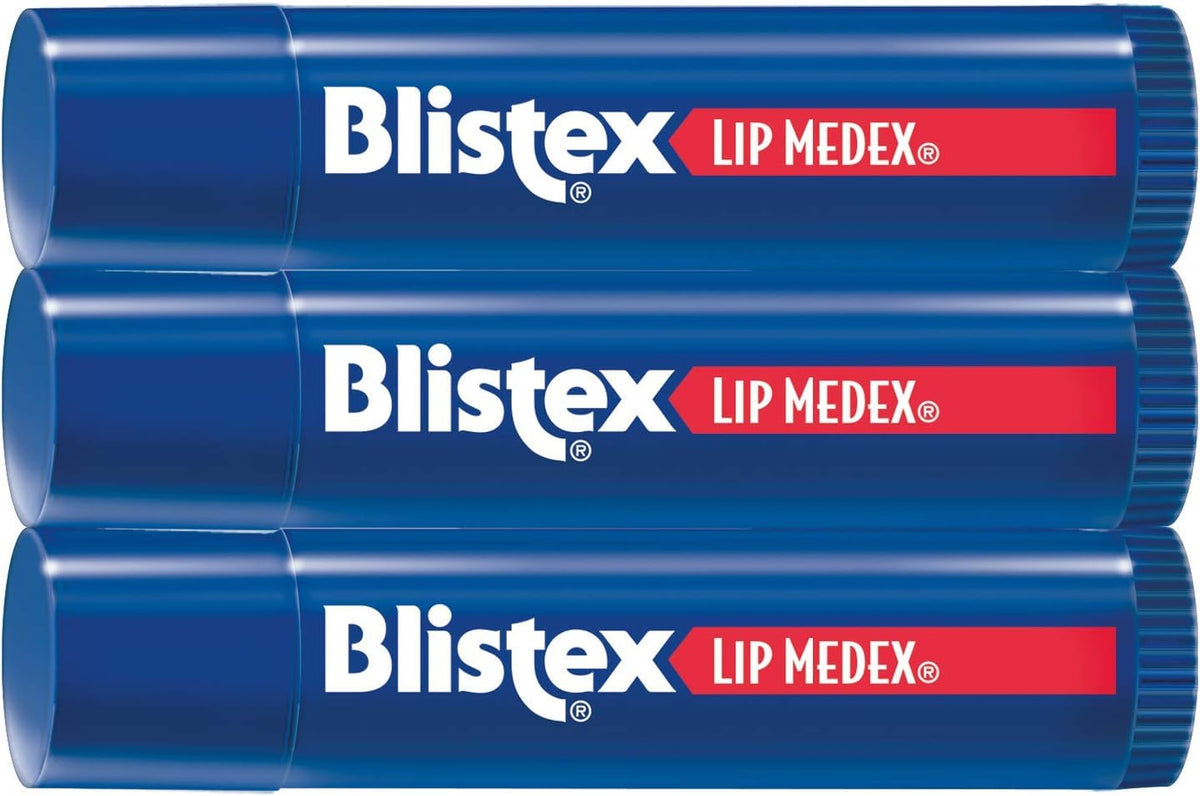 Blistex Lip Medex Stick Value Pack 3 count + Blistex Mint Lip Balm Twin Pack 2 count