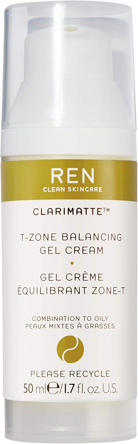 Ren Clean Skincare clarimatte t-zone balancing gel cream, 50ml