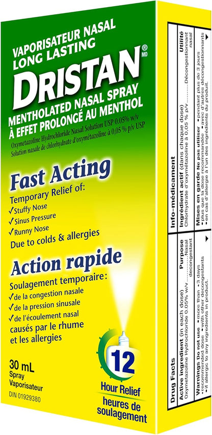 Dristan 持久薄荷喷雾 30ml，透明