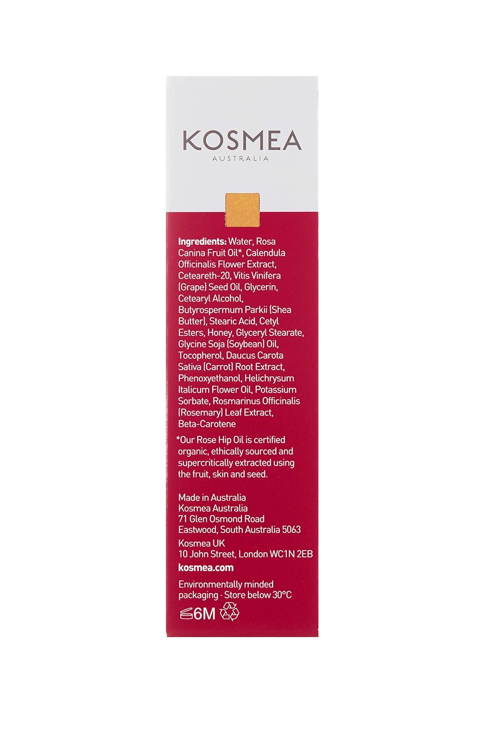 Kosmea Nourishing Facial Cream – Ultra-Hydrating Daily Moisturizer with Rose Hip, Shea Butter & Vitamin Blend for Face & Neck, Daily Skin Care - 50ml
