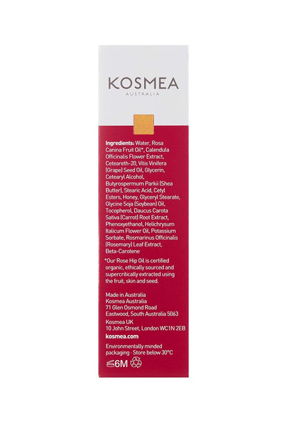 Kosmea Nourishing Facial Cream – Ultra-Hydrating Daily Moisturizer with Rose Hip, Shea Butter & Vitamin Blend for Face & Neck, Daily Skin Care - 50ml