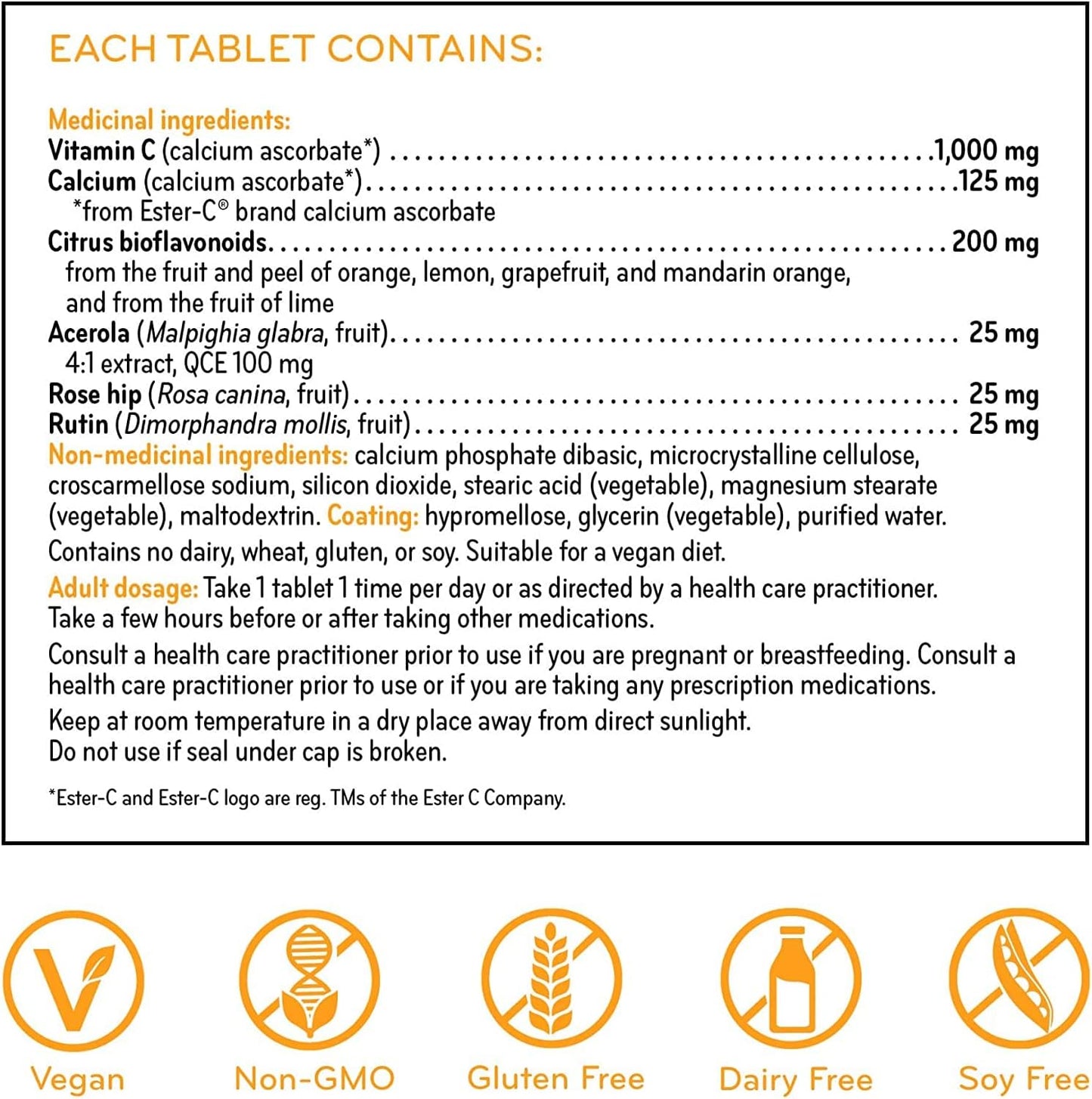 Sisu Ester-C 1000mg 片劑，24 小時免疫支持，酸性較低，比其他形式的維生素 C 更易吸收和保留，120 片，純素，非轉基因，無麩質，無乳製品，無大豆