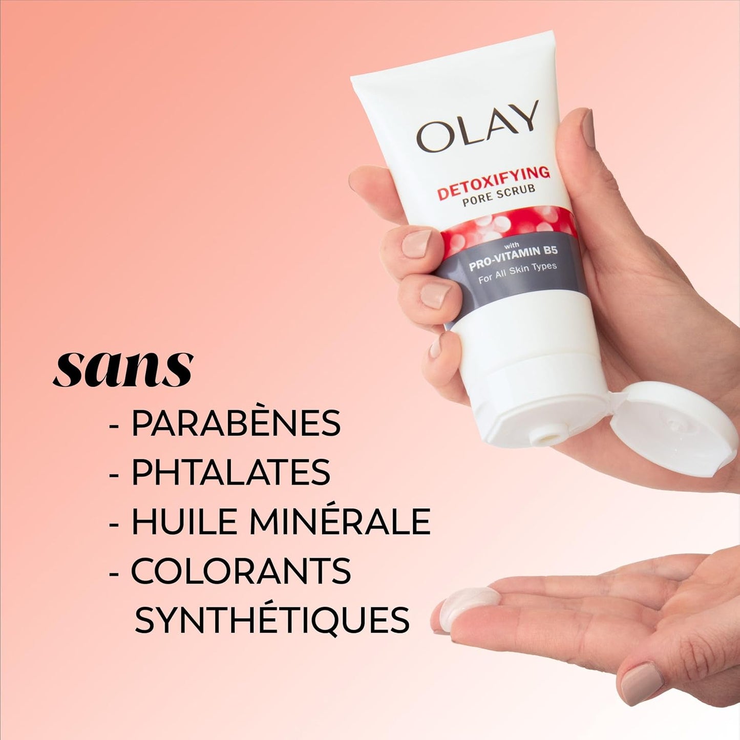 Olay Regenerist Detoxifying Pore Scrub Facial Cleanser, 150 mL