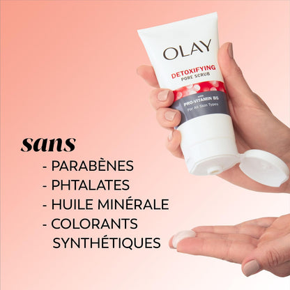 Olay Regenerist Detoxifying Pore Scrub Facial Cleanser, 150 mL