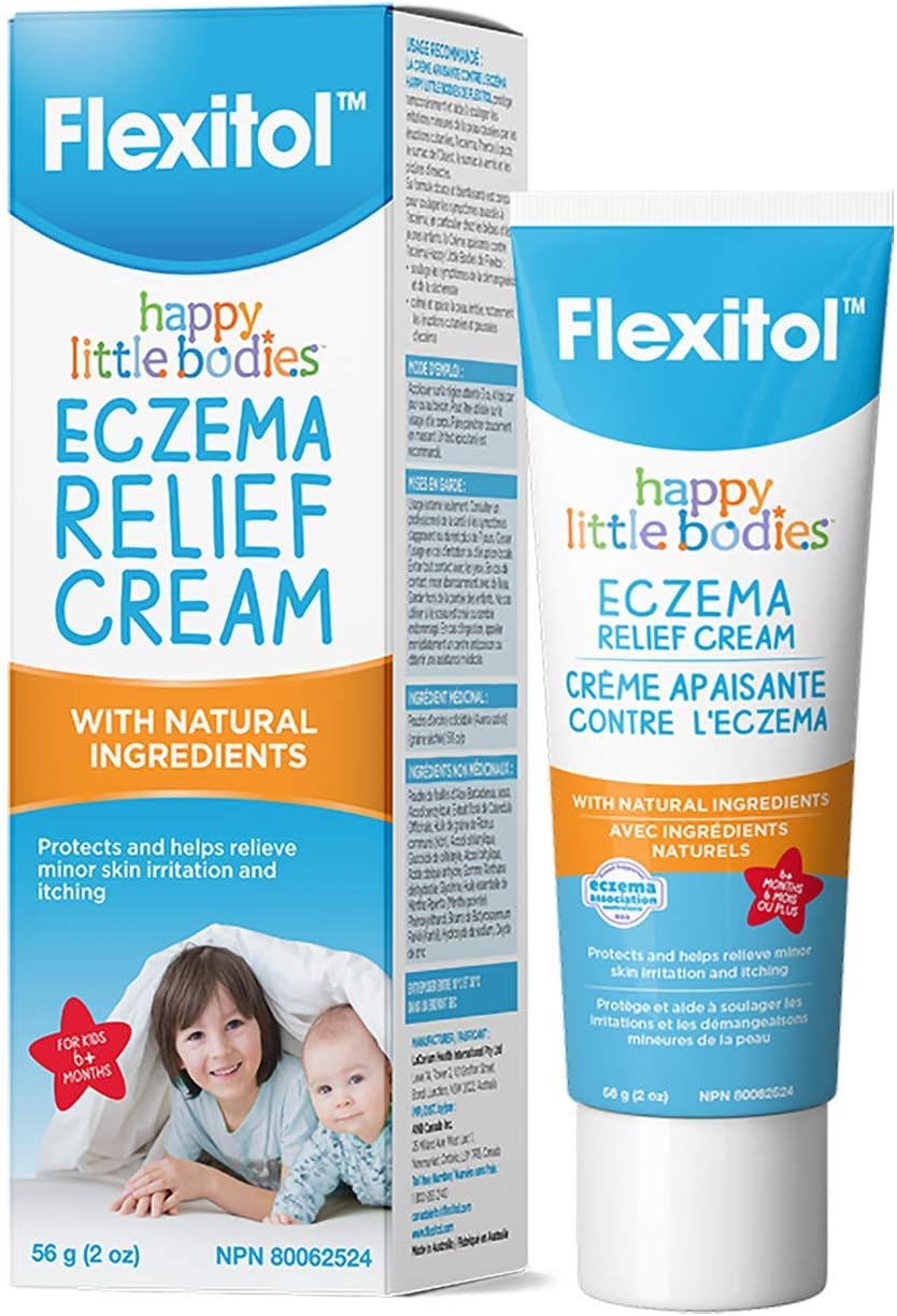 Flexitol Happy Little Bodies 婴儿湿疹舒缓霜 - 舒缓并缓解湿疹，非常适合婴儿和新生儿，蕴含芦荟成分，滋润敏感肌肤，提供安全温和的护理（56克）