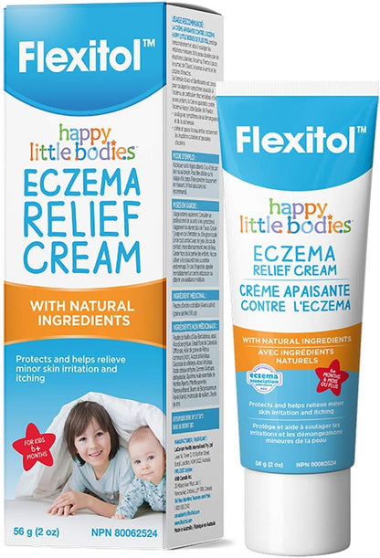Flexitol Happy Little Bodies 婴儿湿疹舒缓霜 - 舒缓并缓解湿疹，非常适合婴儿和新生儿，蕴含芦荟成分，滋润敏感肌肤，提供安全温和的护理（56克）