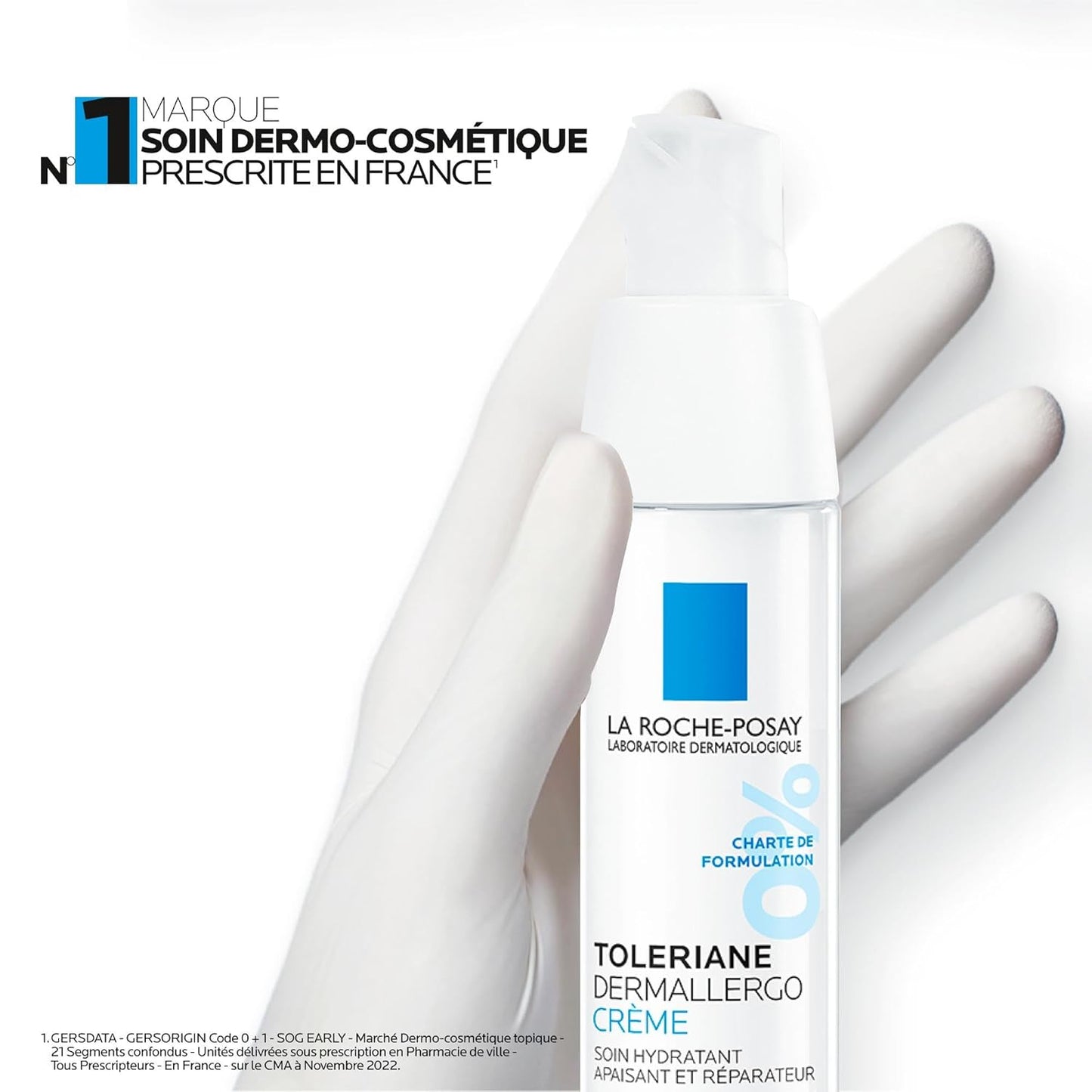 La Roche-Posay Face Moisturizer for Ultra Sensitive Skin, Toleriane Dermallergo Face Cream Intense Soothing Care with Shea Butter and Glycerin. Anti-Redness & Anti-relapse