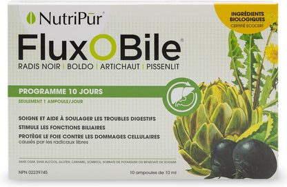 Nutripur Flux O Bile 有机肝脏净化胶囊，10天