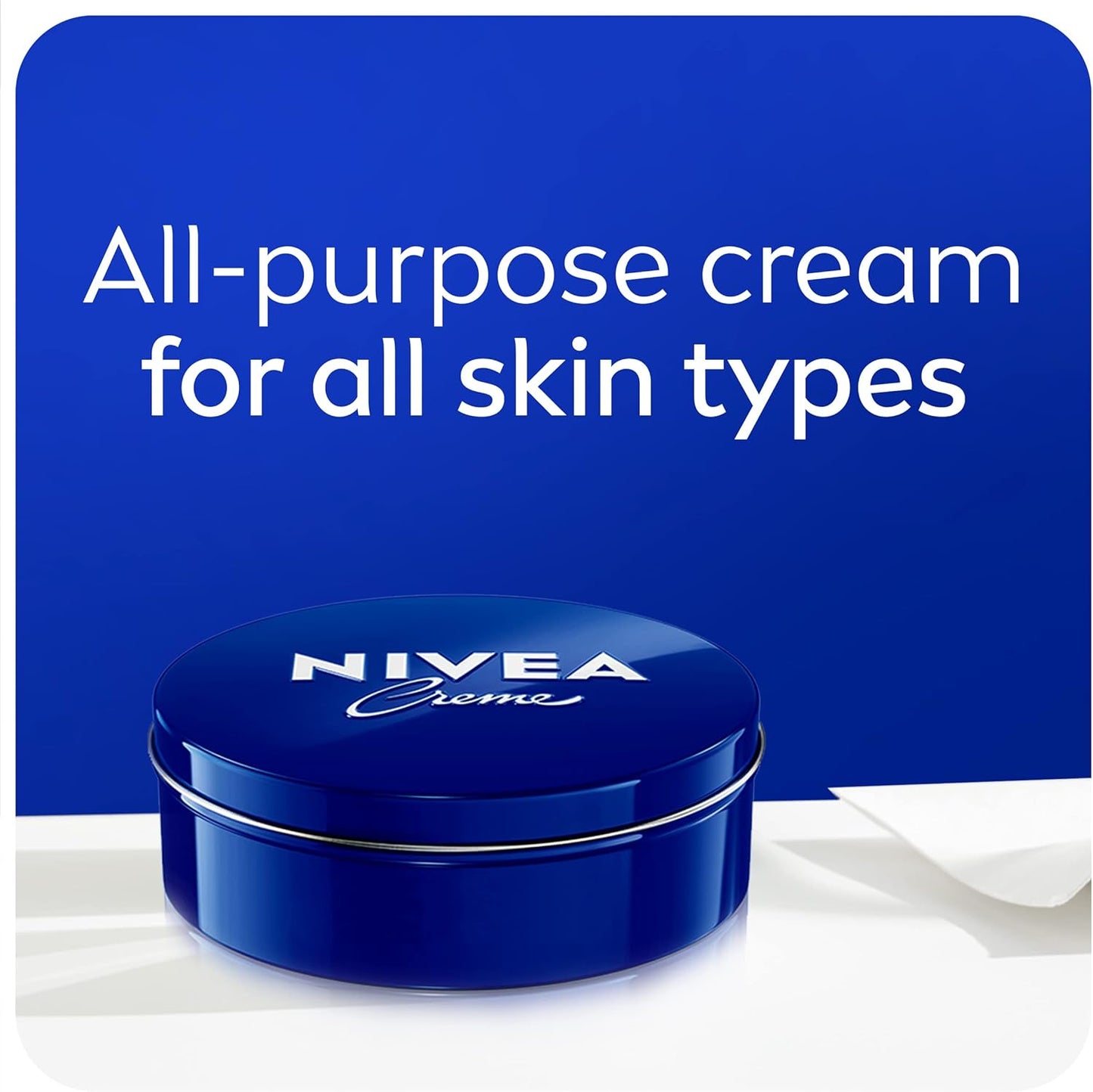 NIVEA Creme | All Purpose Moisturizing Cream| Face, Hand, Body Cream & Lip Care Essential, (2 X 4.8g) | Made with Jojoba Oil & Shea Butter, 24H Hydration, Transparent