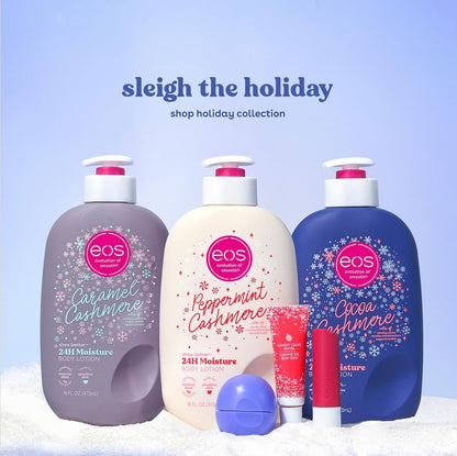 eos Holiday Collection Candy Cane Swirl and Pink Champagne Super Balm, 20ml, 2 pack