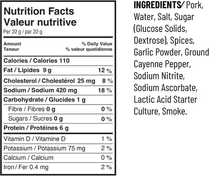 Hot Pepperoni Sticks Box, 18 x 22g Caddies by Great Canadian Meat, Meat Stick Snacks, Bulk Pepperoni Sticks Box for Carnivores. Perfect for Snacking, Gluten Free, High in Protein'