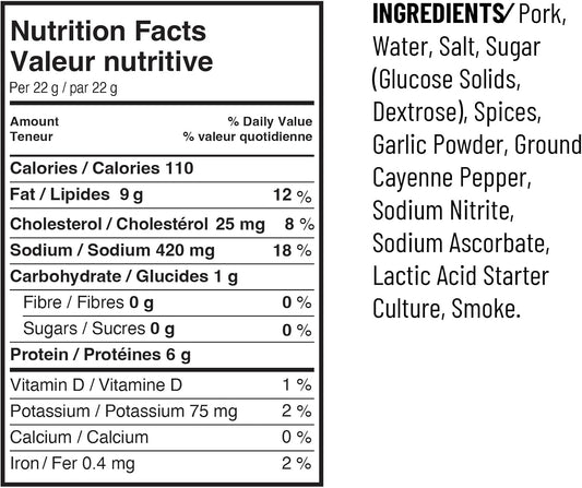 Hot Pepperoni Sticks Box, 18 x 22g Caddies by Great Canadian Meat, Meat Stick Snacks, Bulk Pepperoni Sticks Box for Carnivores. Perfect for Snacking, Gluten Free, High in Protein'