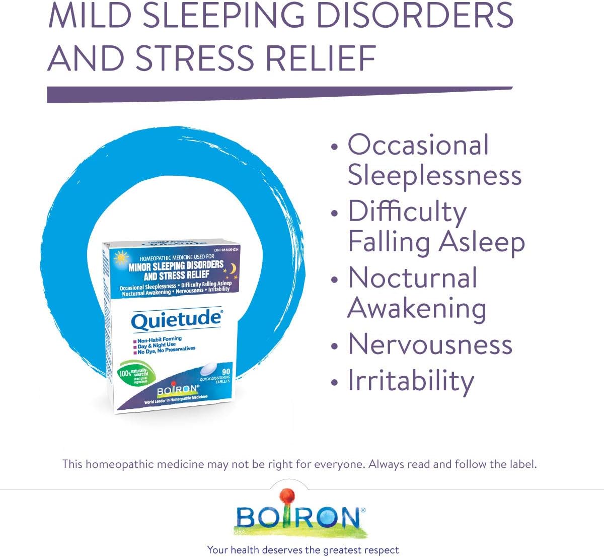 Boiron RhinAllergy 缓解打喷嚏、流鼻涕、眼睛发痒等过敏症状，并具有镇静作用，90 片，非常适合睡眠和轻微的睡眠障碍和紧张