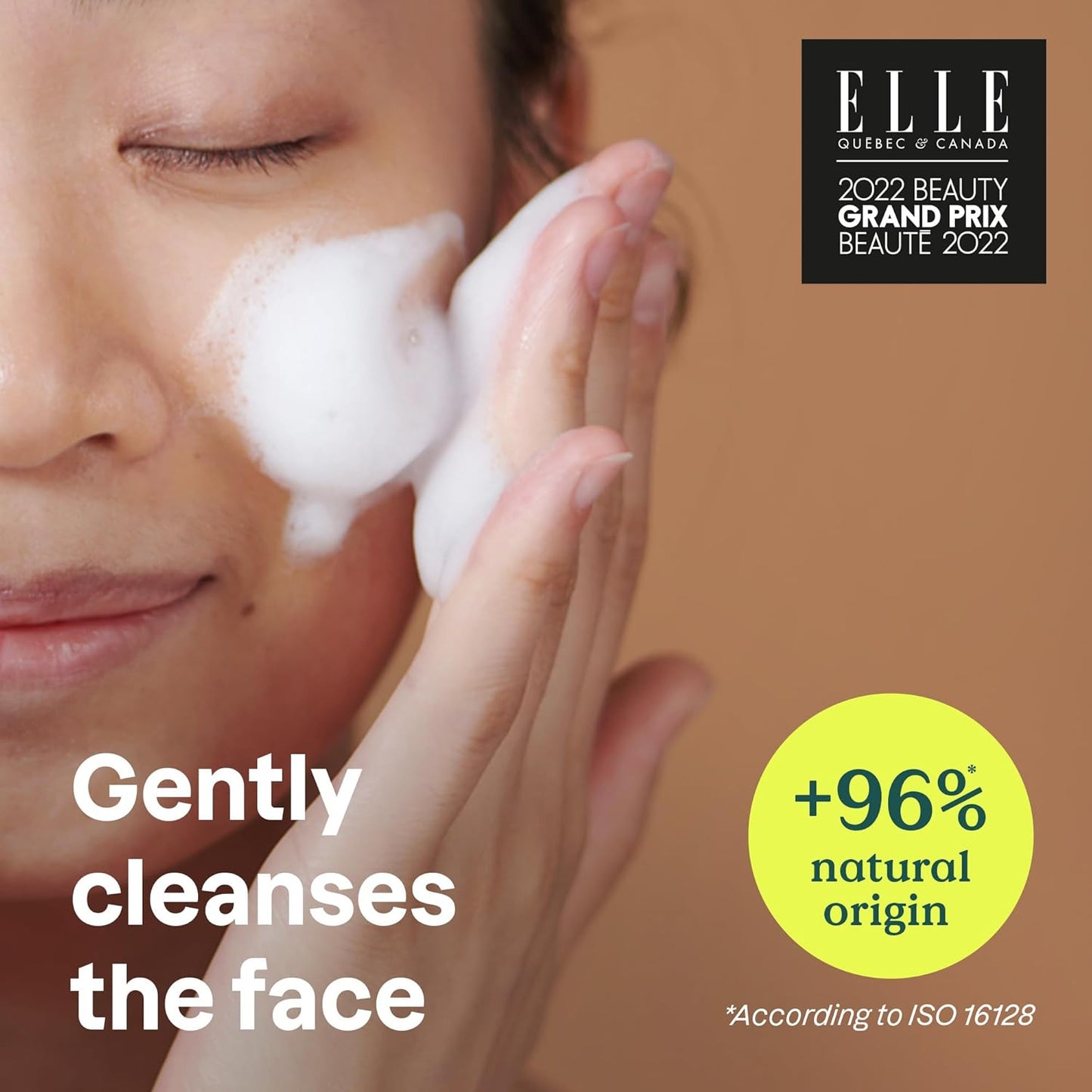 ATTITUDE Micellar Foaming Facial Cleanser, Made in Canada, EWG Verified, Dermatologically Tested, Plant and Mineral-Based, Vegan, White Tea Leaves, 150 mL