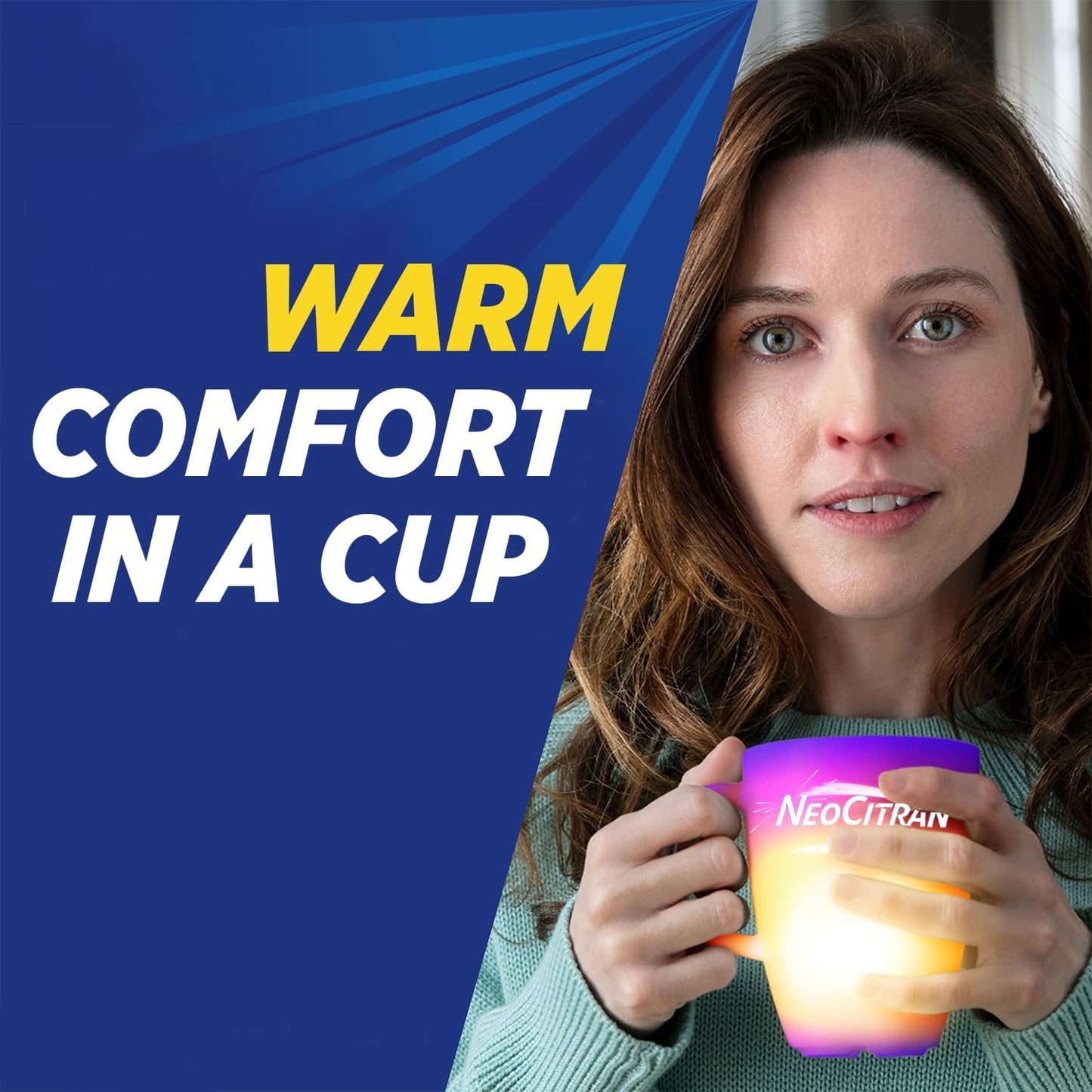 NeoCitran Extra Strength Cold and Congestion for Non-Drowsy Relief, Lemon, 10 Count