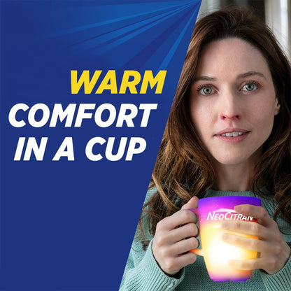 NeoCitran Extra Strength Cold and Congestion for Non-Drowsy Relief, Lemon, 10 Count